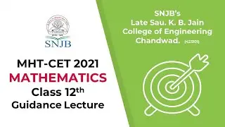 MHT-CET 2021 | Mathematics Guidance Lecture