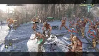 For Honor - 2.2 Viking Diplomacy: Reach Runa & Helvar, Push Back The Enemies Battle Gameplay PS4