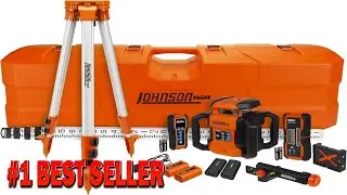 Johnson Level & Tool JRT300 RDHV S Self Leveling Red Dual Slope Rotary Laser System - B0D21B2DBT