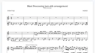 Blast Processing goofy arrangement - [tenor/bari sax]