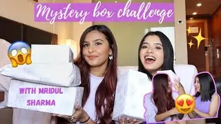 MYSTERY BOX CHALLENGE w @mridul_sharmaa💜worth Rs5000! Anindita Chakravarty