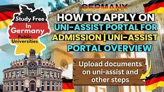 100% Free Germany Public Universities Application 2026 | Uni-Assist (Pak & India Guide)