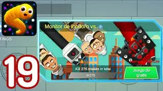 Snack Snake.io-(Gameplay 19)-Nuevo Evento MONITOR DE INIDORO VS