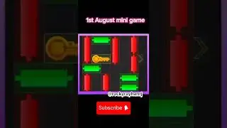 1st August mini game #bitcoin #bitcoinnews #hamsterkombat #games