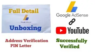 Google Adsense Address Verification Letter | Full Details | Speed Post | Successfully Verification|