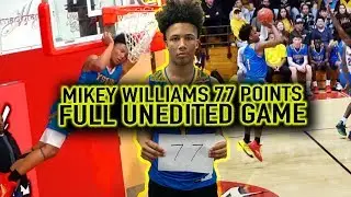 Mikey Williams 77 POINT GAME: FULL GAME UNCUT - San Ysidro VS Kearny 12.13.19
