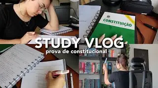 estudando para prova de constitucional, como foi a escolha do curso de direito e + | study vlog