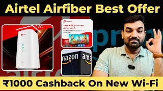 Airtel Airfiber and Amazon Offers | ₹1000 Cashback With Amazon #amazon #airtel #airtelairfiber 