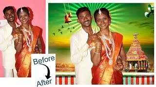 wedding edit\ Photoshop Editing 2022  #PhotoshopTutorialTamil #photoediting #graphicdesign #photos