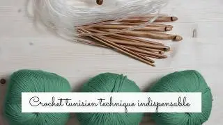 Rang de FONDATION au CROCHET tunisien pour des finitions PARFAITES  🧶 Tuto crochet gratuit