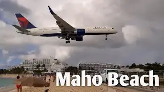 16 planes in under 4 minutes at St Maarten Maho beach