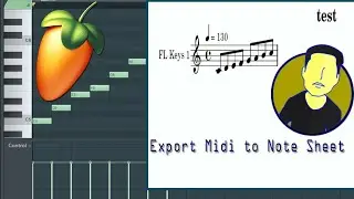 How to export midi to note sheet in fruityloops