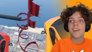 IMPOSSIBLE WALLRIDE STUNT RACE (GTA 5 Funny Moments)
