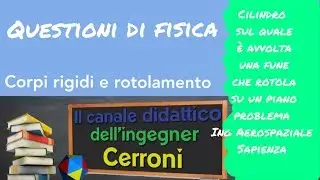 Cilindro che rotola su cui è avvolta una fune problema ( 86 )