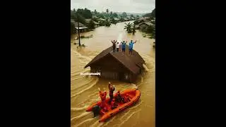 Flooded in the village. #LeaEspinosaAi #shorts
