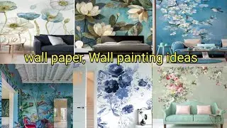 home decor ideas / how to decorate Walls with unique wall paper, wall paint / Home decor