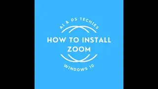 How to install Zoom | AI & DS Techies
