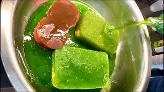 Crest O mint OIl 🍃 | Asmr Squeezing Sponge 💚