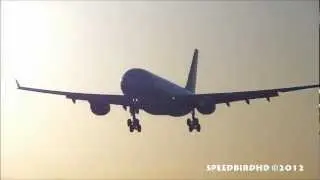 Qantas Airways Airbus A330-203 [VH-EBL] Dawn Landing