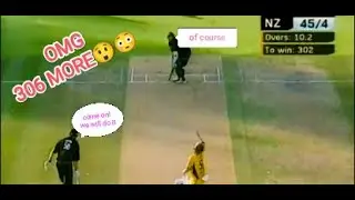NZ-41/4;CAN THEY CHASE THE HUGE TARGET OF 347?MOST THRILLING MATCH IN CRICKET HISTORY EVER#australia