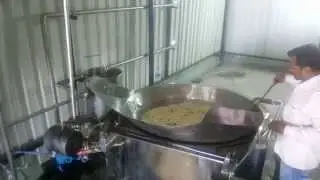 pellet fryer mchine (bhatti) with wood fire heat exchanger system hitesh eng