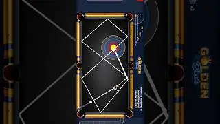 mega trick shot on golden shots #8ballpool #skill #trickshot