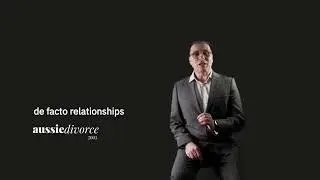 de facto relationships | Aussie Divorce