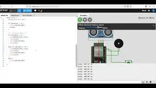 demo simulasi program (innovation of smart blind cane)