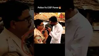 Police Vs Politician❌💀CISF will Handle🔥☠️ #viralvideo #police #politician #cisf #indianarmy #power