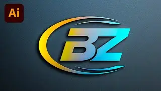 BZ logo design - How to make a logo - illustrator logo design