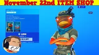 Fortnite Item Shop (November 22nd) | *NEW* TRIGGERFISH SKIN!