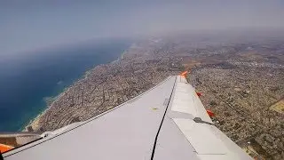 easyJet airbus A320 take off from Tel Aviv Ben Gurion airport!