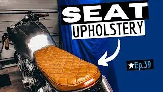 Brat Style Seat Upholstery ★ Time-Lapse & Custom Tail Light Mounting - Cafe Racer Build