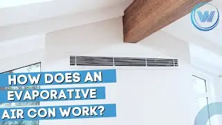 How does an EVAPORATIVE air conditioner work?