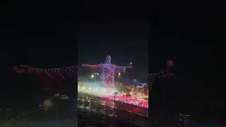 Christ the Redeemer Brasil Drone Show New Years 2026 #fireworks