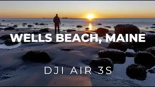 Wells Beach, Maine - Long exposure photography and some great drone vids.