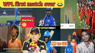 WPl first match ever 🙏 | Mumbai vs Gujrat 😂 #WPL #MIvsGG #womensipl