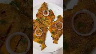 Pomfret fry #fishfry #shorts #seafoodlover #viral