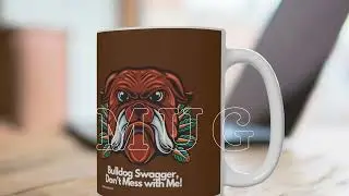 Bulldog Swagger POD Mug 15oz