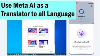 How to use Meta AI as a translator to all language for free | Translation with Meta AI for free
