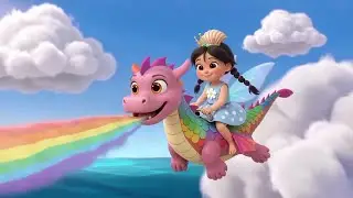 Flying with Dragons ☁️🌈| Kids & Dragons Explore the Sky!  🐉💫 | Flying with Dragons ☁️🐉