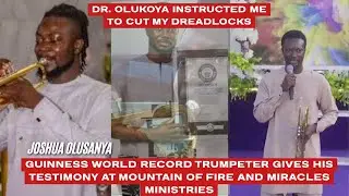 Joshua Olusanya GWR Trumpeter shares his testimony at MFM