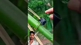 Bamboo gulel and balloon blast #bamboo #craft #slingshots