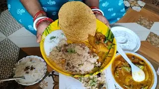 Quick & Easy Mushroom rice ke sath Baingan masala aur kheer 😋