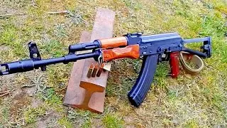 WILL THE AK 47 BREAK THROUGH THE RAILWAY RAIL