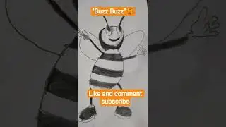 Buzz Buzz honey 🍯🍯❤️❤️ #viral song #bee drawing #artist  #shorts