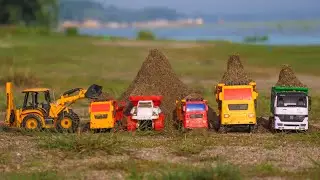 Unloading Sand Tata truck, big truck, mini truck, jcb, dump truck, tractor