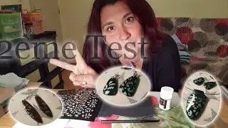 Tuto pochoir et Pâte polymère, fimo, cernit, premo et poudre pearl Ex sparking