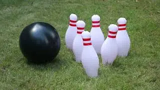 Kids Giant Inflatable Bowling Game Set For Backyard Indoor Outdoor Funny