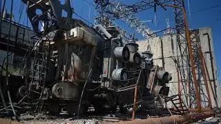 Ukrainian energy workers struggle to repair damage from airstrikes on energy grid